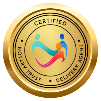 Certified Notary Trust Delivery Agent badge