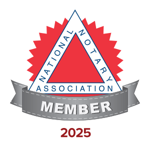 National Notary Association Member 2025 badge